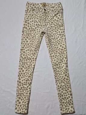 Beulah Beige Leopard-Print Skinny Jeans